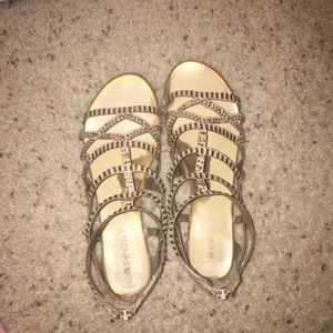 Gold Sparkly Sandals